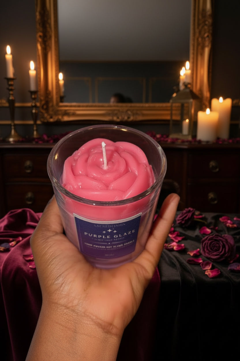 PURPLE GLAZE CANDLE