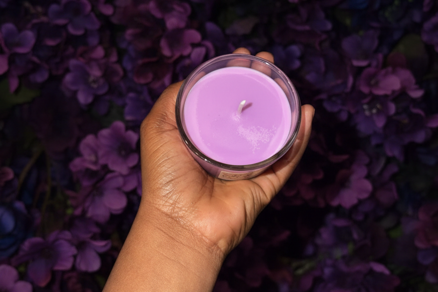 PURPLE GLAZE CANDLE