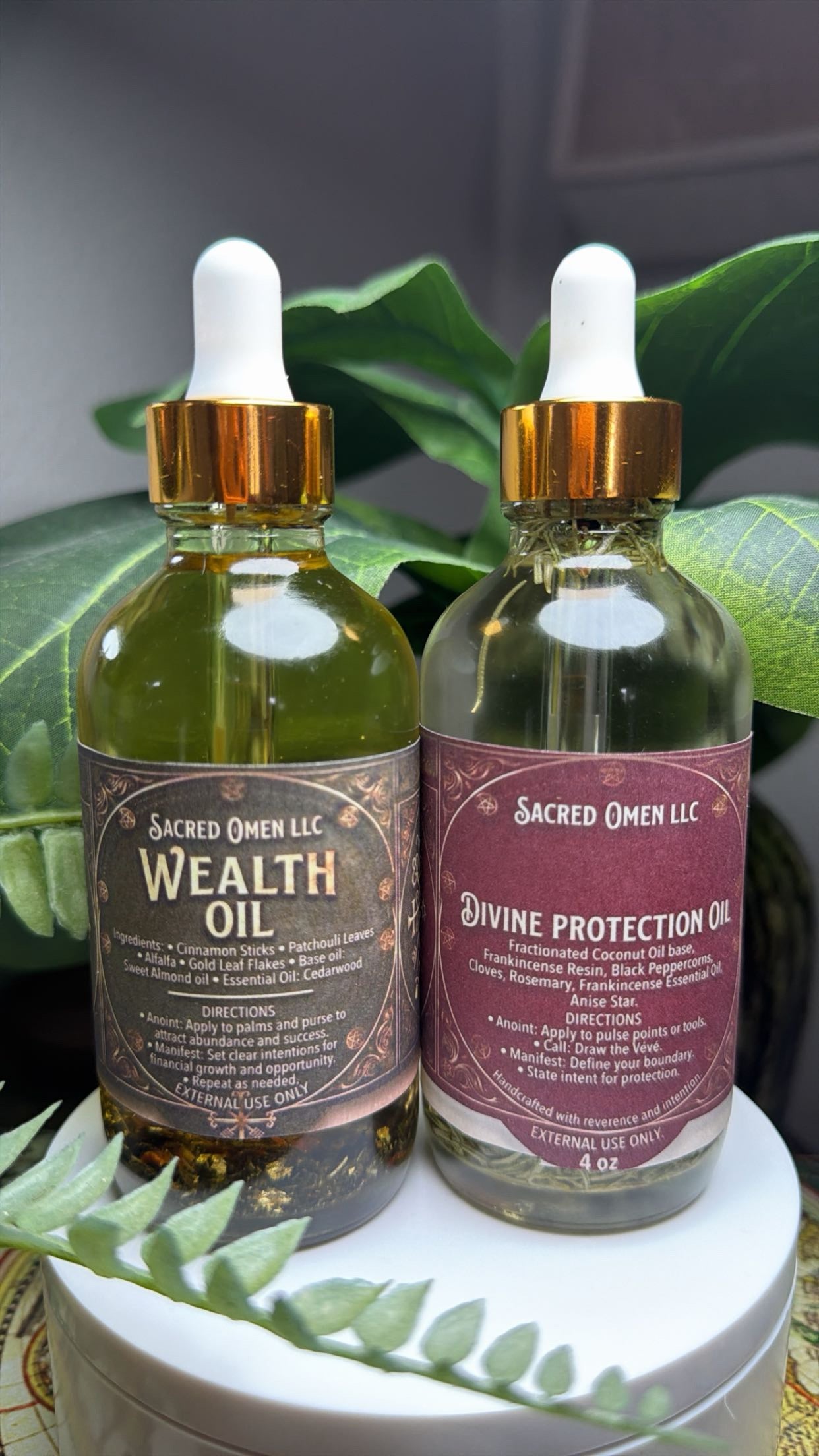Wealth + Divine Protection Oil Set